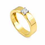 18K Solid Gold Plain Band Ring - Minimalist Stackable, BIS Hallmarked