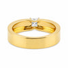 18K Solid Gold Plain Band Ring - Minimalist Stackable, BIS Hallmarked