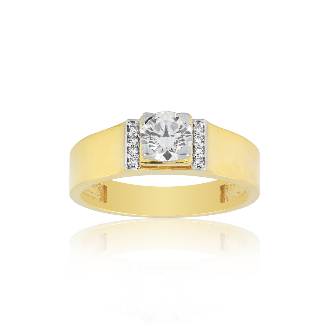 14K/18K Lab Grown Diamond Round Cut Ring for Women