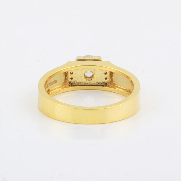 14K/18K Lab Grown Diamond Round Cut Ring for Women