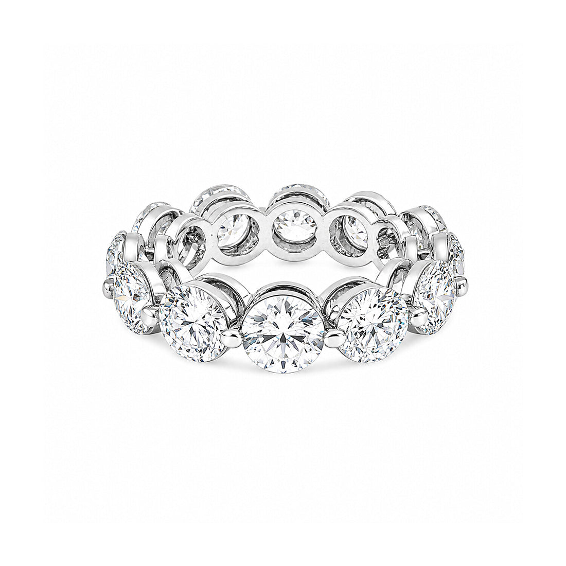 18K Lab Grown Diamond Round Halo Ring (3.12 ct tw) - BIS Hallmarked Gold