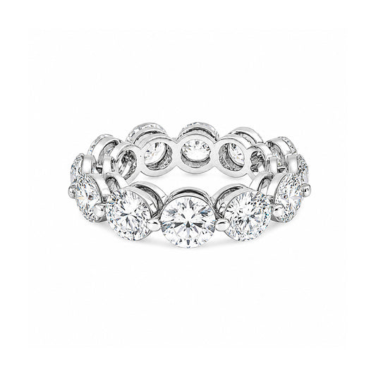 18K Lab Grown Diamond Round Halo Ring (3.12 ct tw) - BIS Hallmarked Gold