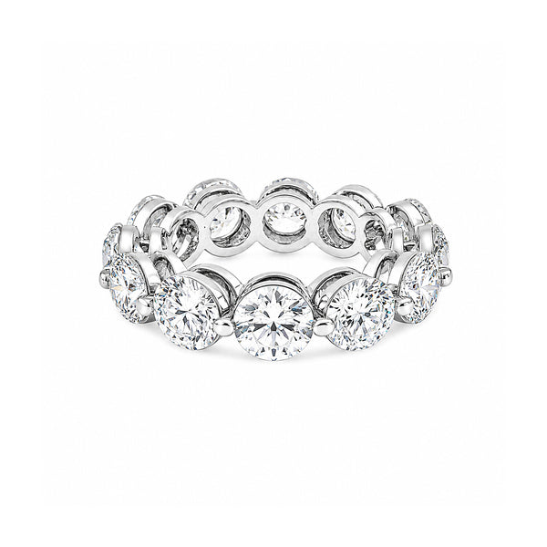 18K Lab Grown Diamond Round Halo Ring (3.12 ct tw) - BIS Hallmarked Gold
