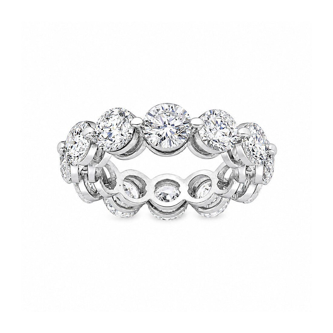 18K Lab Grown Diamond Round Halo Ring (3.12 ct tw) - BIS Hallmarked Gold
