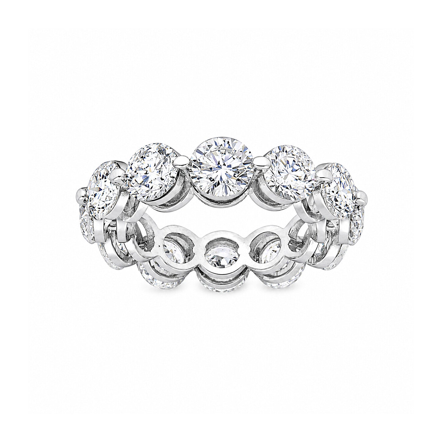 18K Lab Grown Diamond Round Halo Ring (3.12 ct tw) - BIS Hallmarked Gold