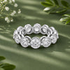 18K Lab Grown Diamond Round Halo Ring (3.12 ct tw) - BIS Hallmarked Gold