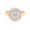 14K/18K Lab Grown Diamond Round Halo Ring (0.34 ct tw) - BIS Hallmarked Gold