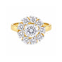 14K/18K Lab Grown Diamond Round Halo Ring (0.34 ct tw) - BIS Hallmarked Gold
