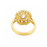 14K/18K Lab Grown Diamond Round Halo Ring (0.34 ct tw) - BIS Hallmarked Gold