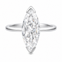 Certified 5.80ct VS1 White Moissanite Handmade Ring 18K Gold Plated