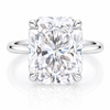 4.5ct Champagne Moissanite Ring VS1 Certified For Love 18K Gold Plated