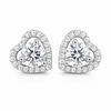 5.30 ct DEW Round White Moissanite Stud Earrings Gold Vermeil – July Festive Offer