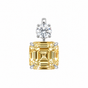 5.00 ct DEW Champagne Moissanite Solitaire Pendant Gold Vermeil Cyber Monday Deal