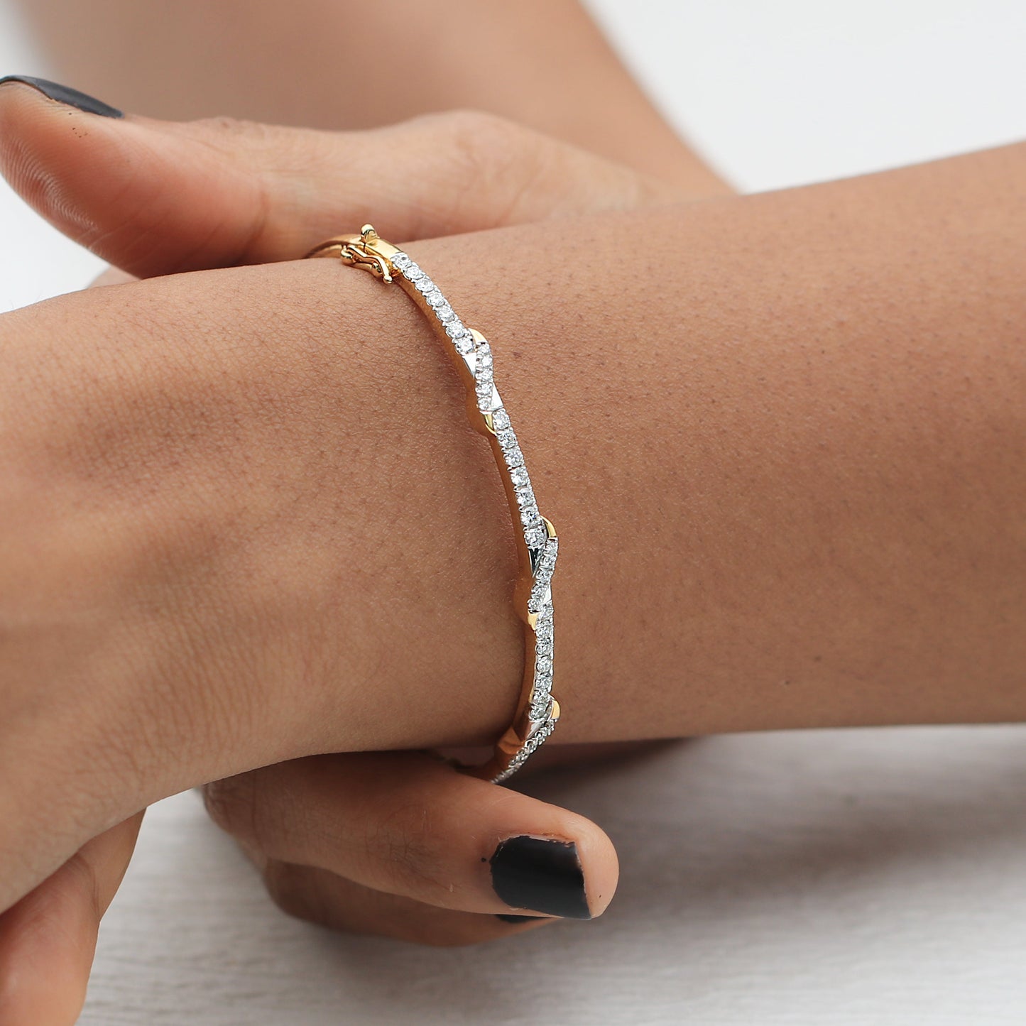 0.99ct Natural Diamond Tennis Bracelet