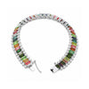 14K/18K Lab Grown Multi-Color Sapphire Bracelet – Emerald Cut, 15.9ct, BIS Hallmark Gold