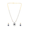 2.95 Ct. IGI Certified Natural Diamond Necklace Set 18K Yellow Gold Earrings in 18kt Yellow Gold