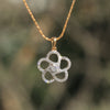 0.63 Ct Gold Diamond Pendant Necklace IGI Certified G-H VS Classic Style