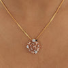 0.45 Ct Natural Diamond Pendant IGI Certified 18K Gold H-I VS Jewellery