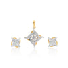 0.86 Ct. 18KT Yellow Gold Natural Diamond Jewellery Set, IGI Certified Quality