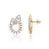 1.05 Ct Natural 18KT Gold Stud Earrings Diamond earrings for girls