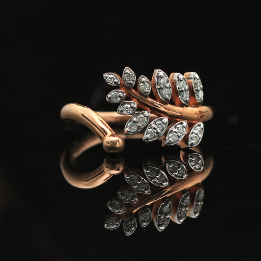 Leaf Vine Diamond Ring