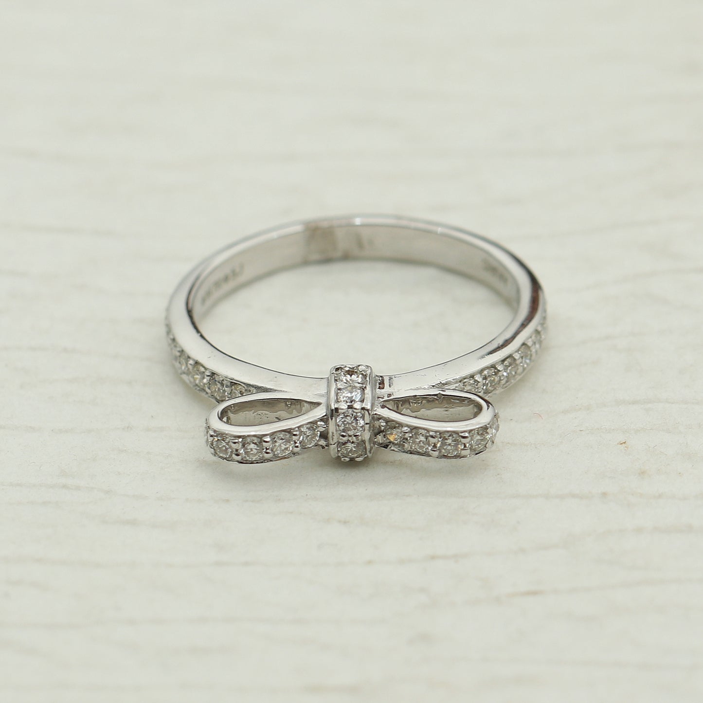 Elegant Bow Knot Diamond Ring