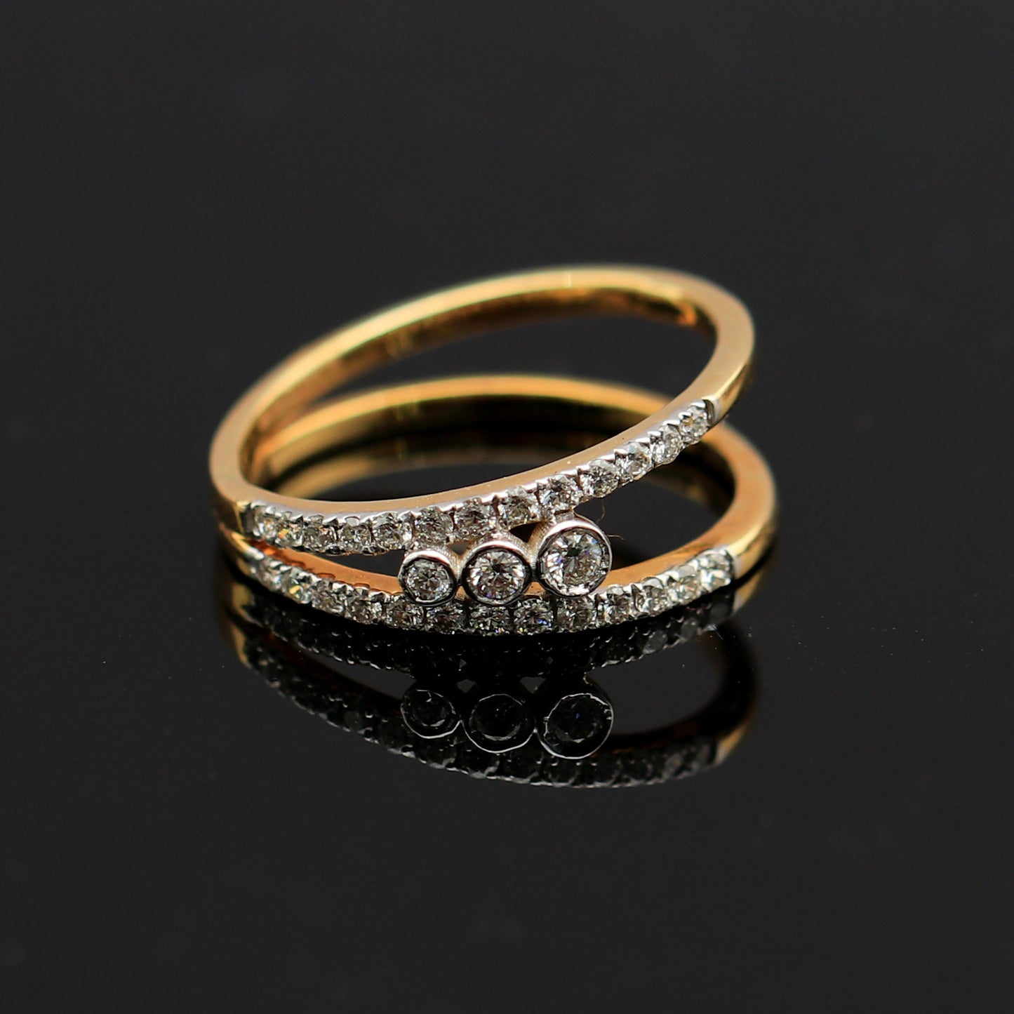 Dual Band Diamond Ring