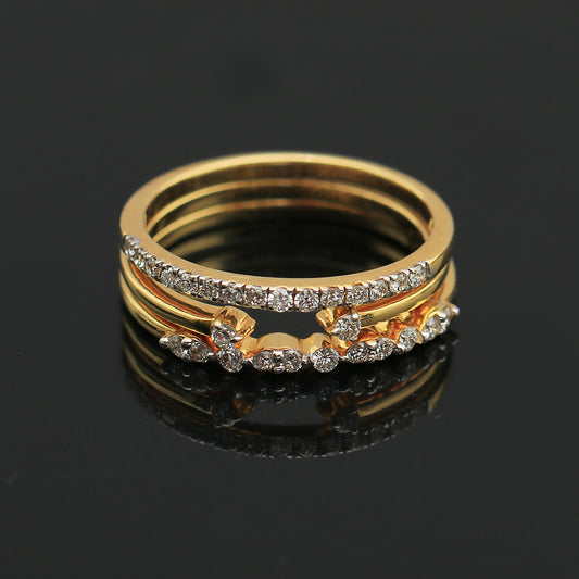 Triple Stackable Diamond Ring Set