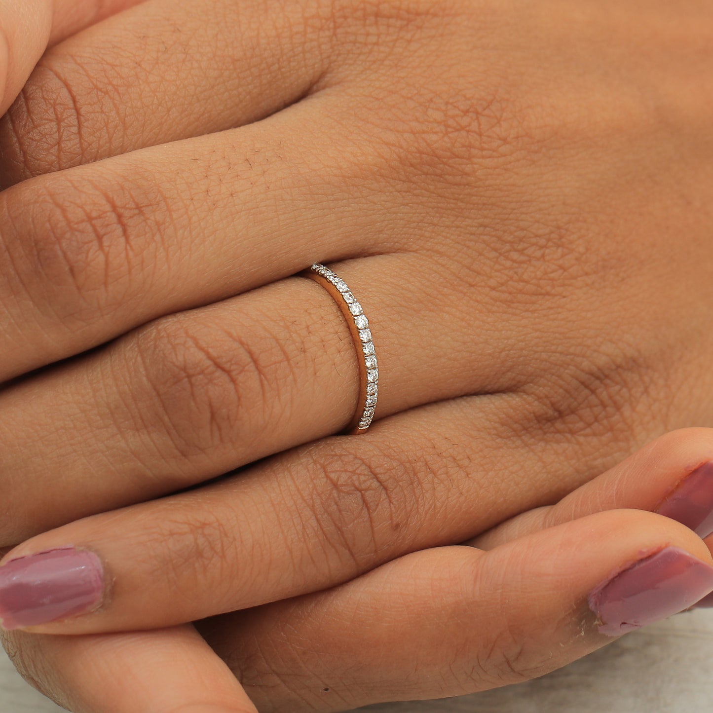 Triple Stackable Diamond Ring Set