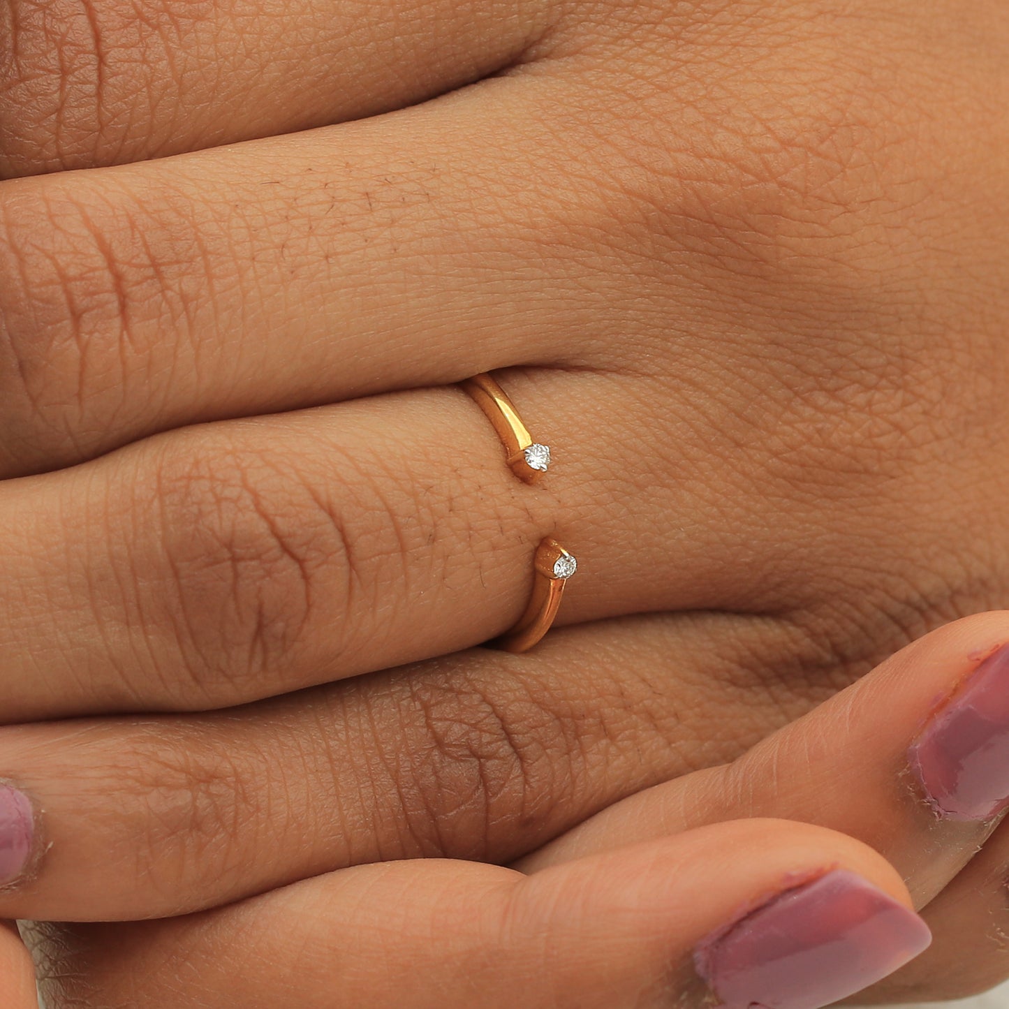 Triple Stackable Diamond Ring Set