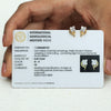 0.44 Ct. Natural Diamond Stud Earrings in 18K Yellow Gold IGI Certified