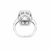 Close-up of round brilliant cut lab diamond, VS1 clarity grade, full sparkle