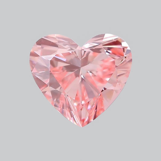 IGI Certified 2.14 Ct. Heart Brilliant CVD Diamond Fancy Vivid Pink VS2 Clarity