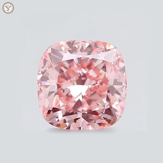 IGI Certified 2.13 Ct. Cushion Cut CVD Diamond Fancy Intense Pink SI1 Clarity