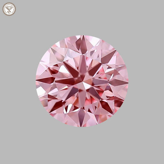 IGI Certified 2.13 Ct. Round Brilliant CVD Diamond Fancy Intense Pink VS1 Clarity