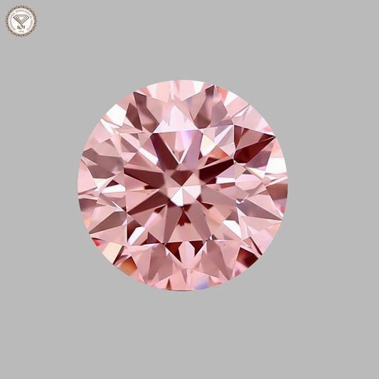IGI Certified 2.13 Ct. Round Brilliant CVD Diamond Fancy Intense Pink VS2 Clarity