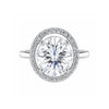 3.45 ct DEW Certified White Moissanite Ring for Women – Jewellery Gift 18K Gold Plated Ve 18K Gold Plated