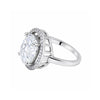 3.45 ct DEW Certified White Moissanite Ring for Women – Jewellery Gift 18K Gold Plated Ve 18K Gold Plated