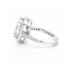 4.5ct DEW White Moissanite Emerald Solitaire Ring