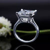 4.15ct DEW White Moissanite Princess Solitaire Ring