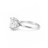 6.2ct DEW White Moissanite Round Solitaire Ring