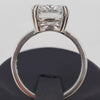 21.0ct DEW White Moissanite Oval Solitaire Ring