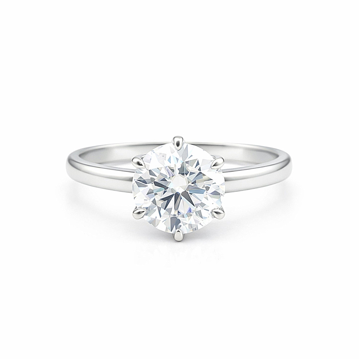 2.00 Ct Round Cut Lab Grown Diamond Ring VS1