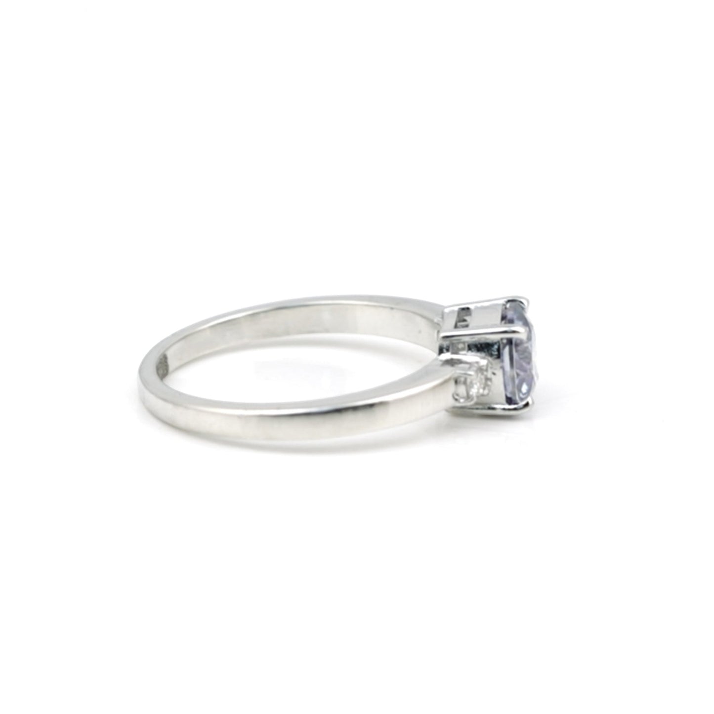 925 sterling silver inner band with 18k gold vermeil on blue emerald ring