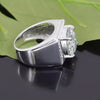 5.95ct DEW White Moissanite Round Solitaire Ring