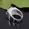 5.95ct DEW White Moissanite Round Solitaire Ring
