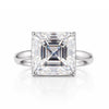 16.1ct DEW White Moissanite Radiant Solitaire Ring