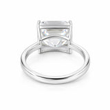 16.1ct DEW White Moissanite Radiant Solitaire Ring