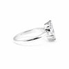 1.50 ct DEW Certified Marquise Cut White Moissanite Ring In 18K Gold Plated
