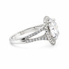 Certified 5.90 ct DEW Round Cut White Moissanite Solitaire Ring In Gold Vermeil